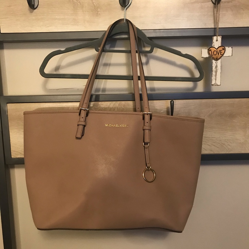 Large dusty rose Micheal Kors tote